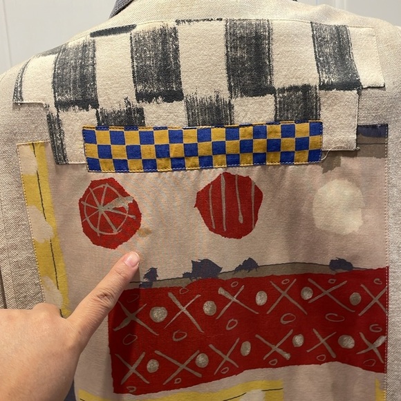 Vintage Canvasbacks Lutton And Horsfield Womens size S Blazer Art - Picture 3 of 7